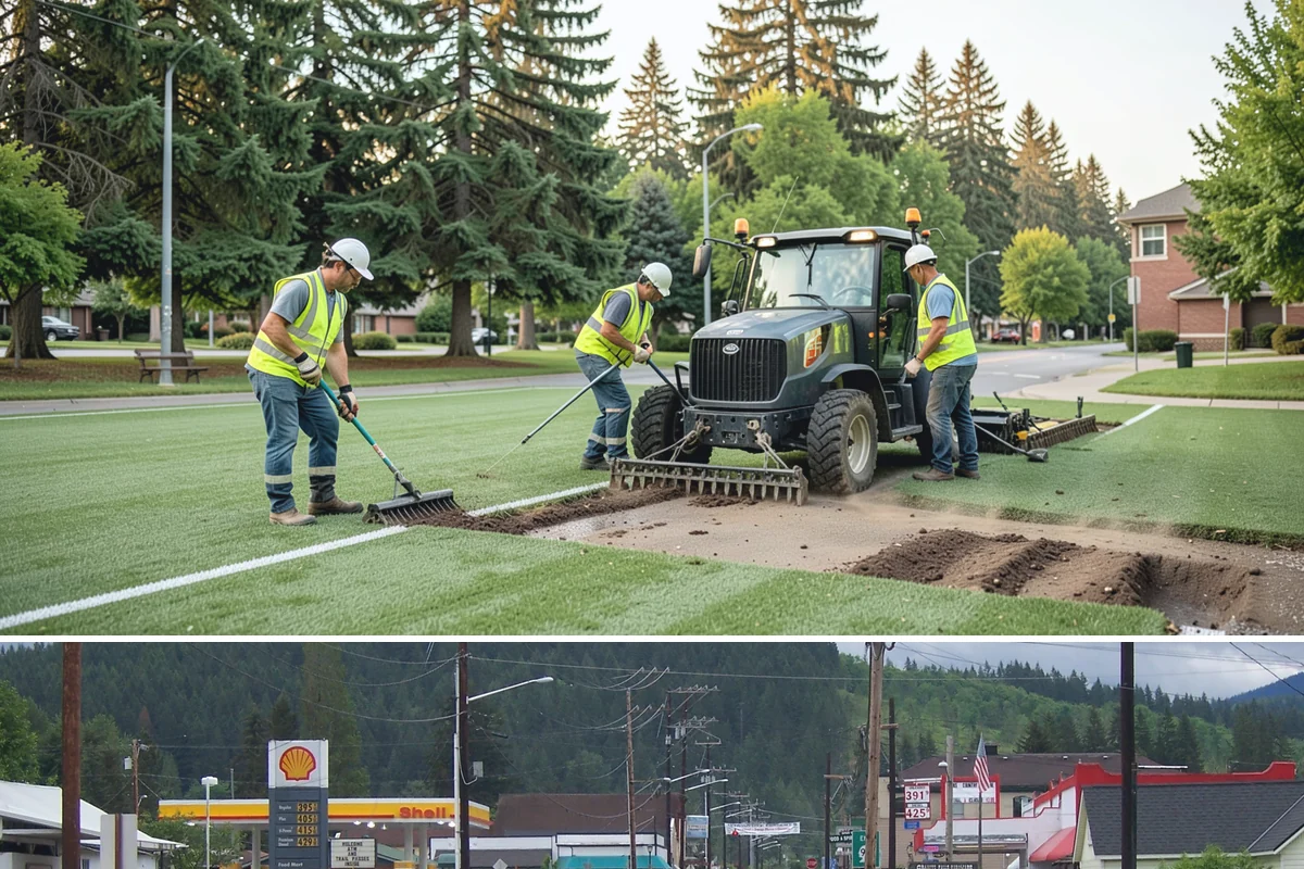Bike Repair Station Installation in Granite Falls, Snohomish County, WA - Installation is best scheduled in spring so stations are ready for the peak cycling season, with footing work favored in dry...