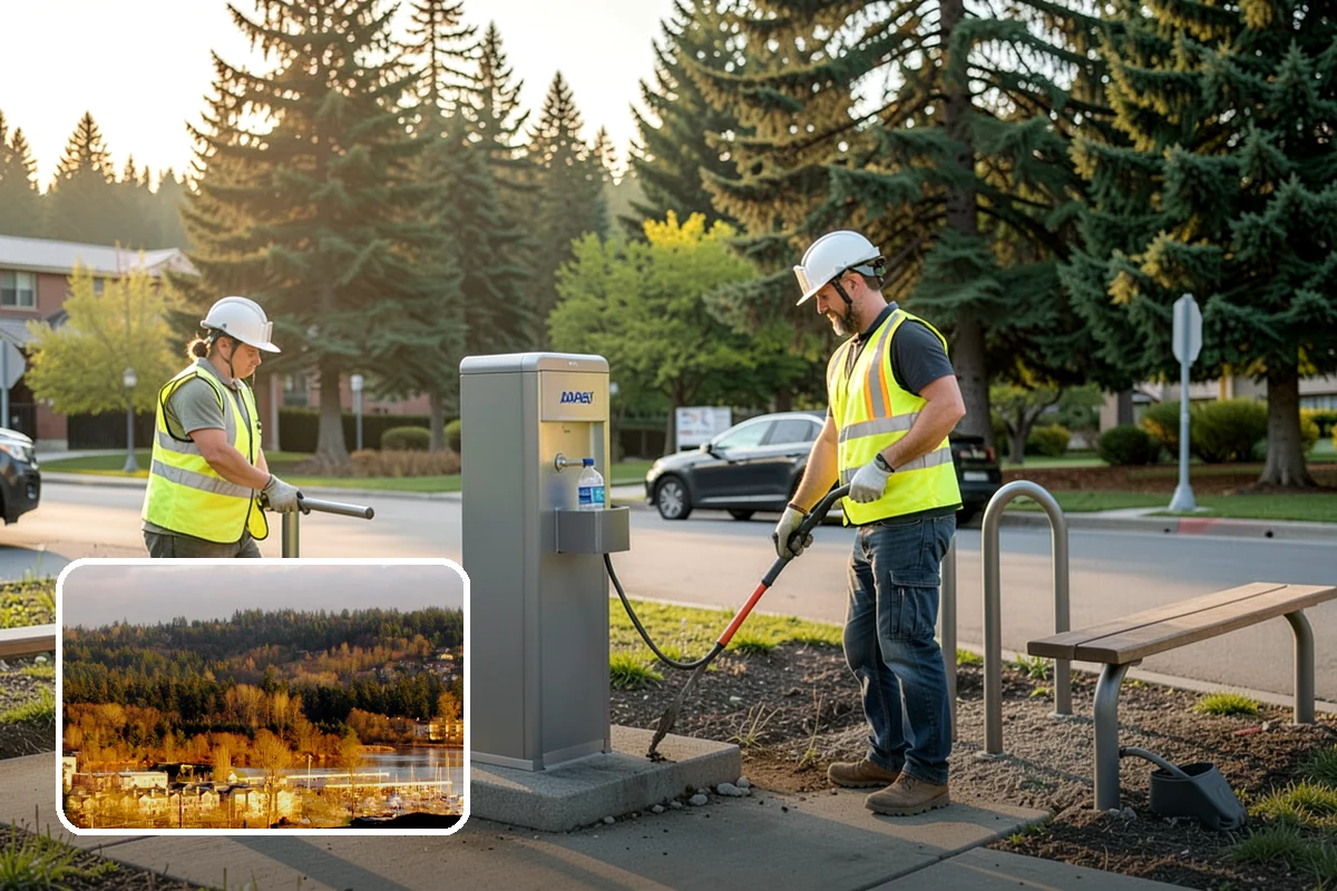 Bike Repair Station Installation in Kenmore, King County, WA - Supports active-transportation and trail connectivity goals