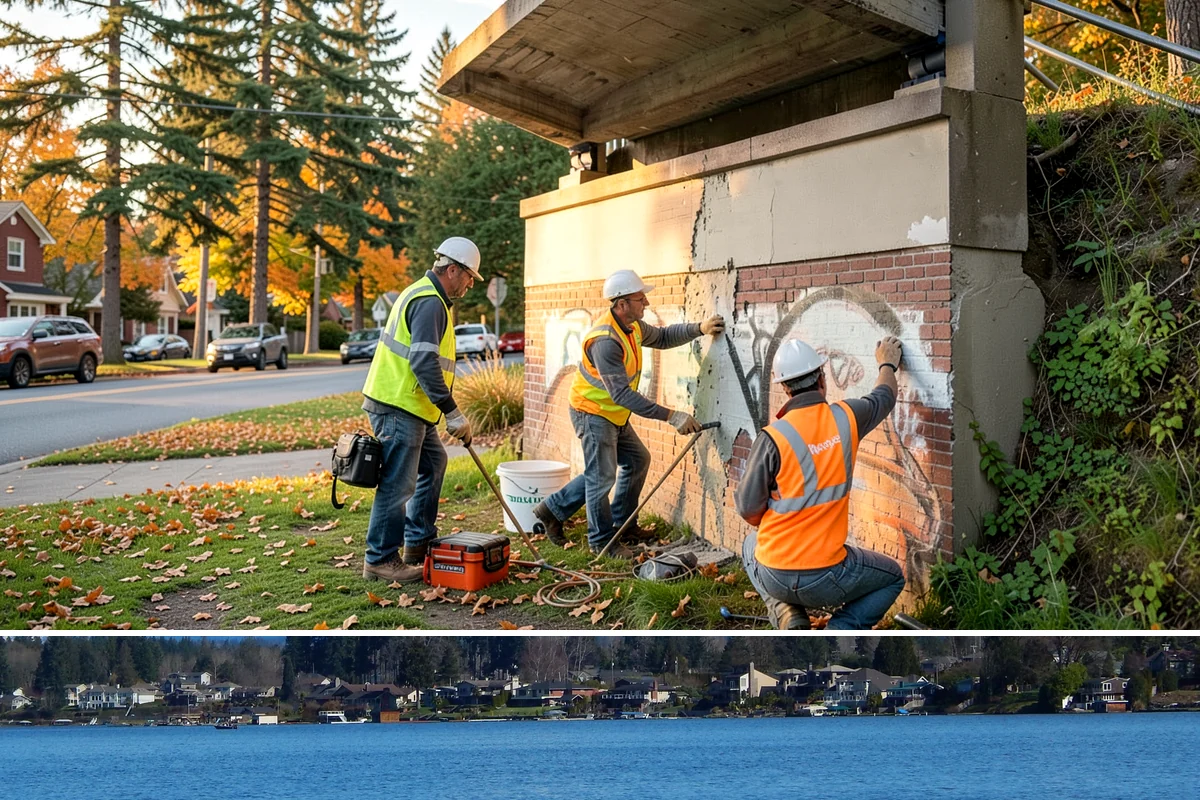 Bike Repair Station Installation in Lake Stevens, Snohomish County, WA - Installation is best scheduled in spring so stations are ready for the peak cycling season, with footing work favored in dry...