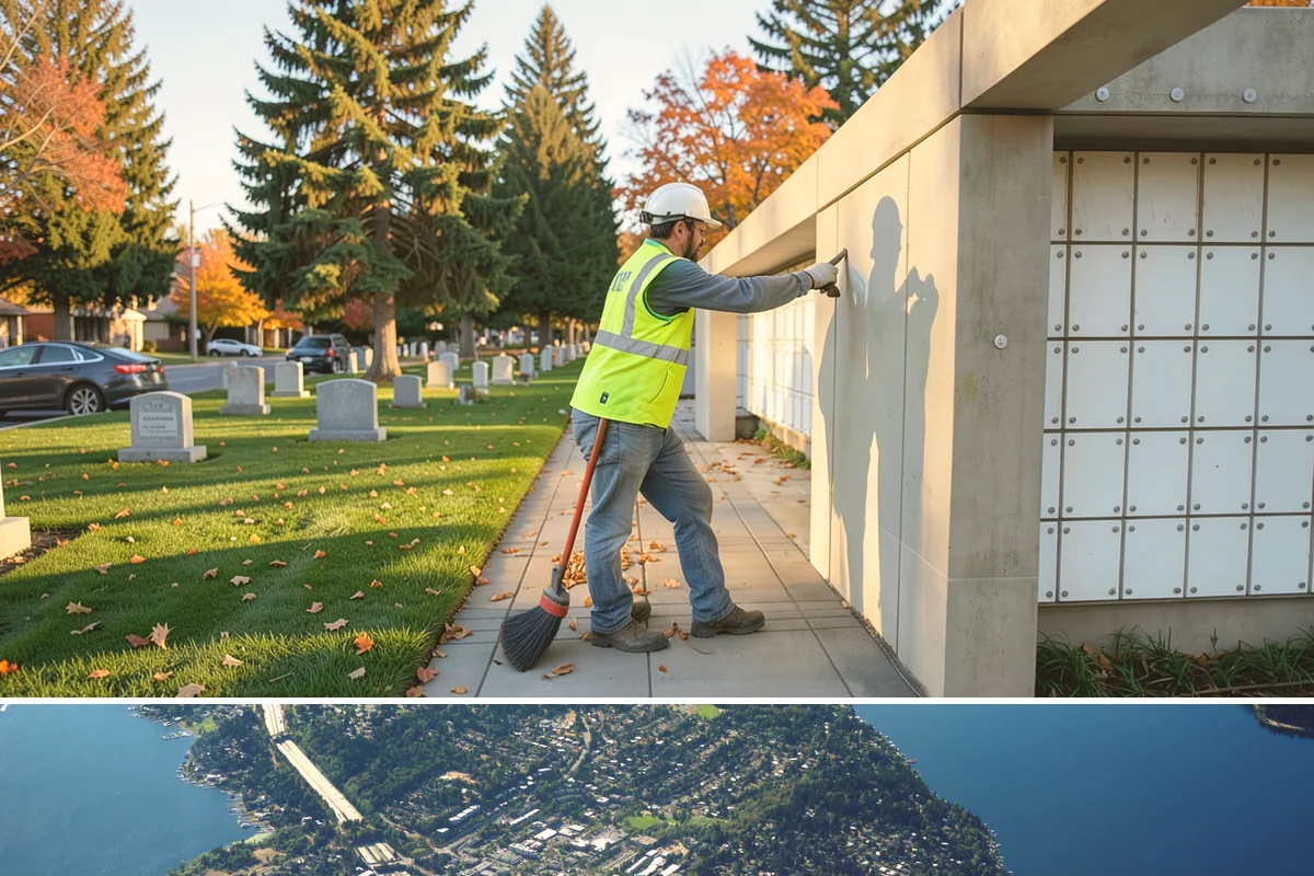 Bike Repair Station Installation in Mercer Island, King County, WA - Installation is best scheduled in spring so stations are ready for the peak cycling season, with footing work favored in dry...