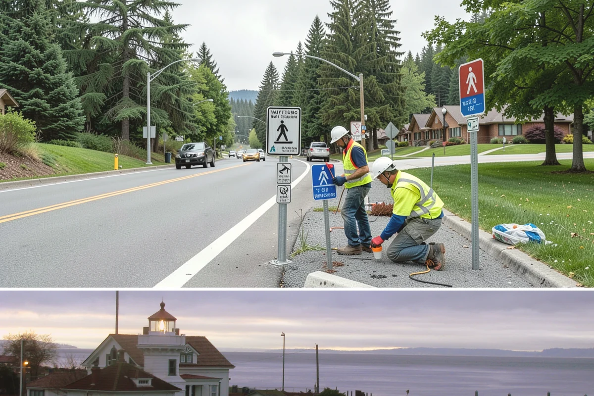 Bike Repair Station Installation in Mukilteo, Snohomish County, WA - Installation is best scheduled in spring so stations are ready for the peak cycling season, with footing work favored in dry...