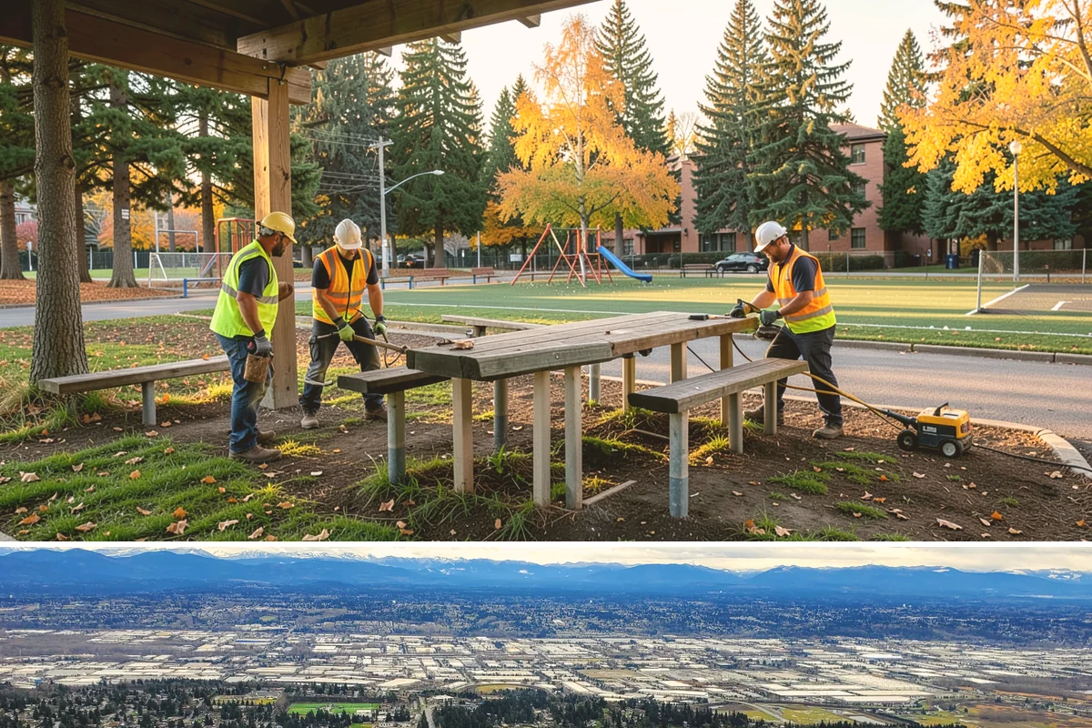Bike Repair Station Installation in SeaTac, King County, WA - Installation is best scheduled in spring so stations are ready for the peak cycling season, with footing work favored in dry...