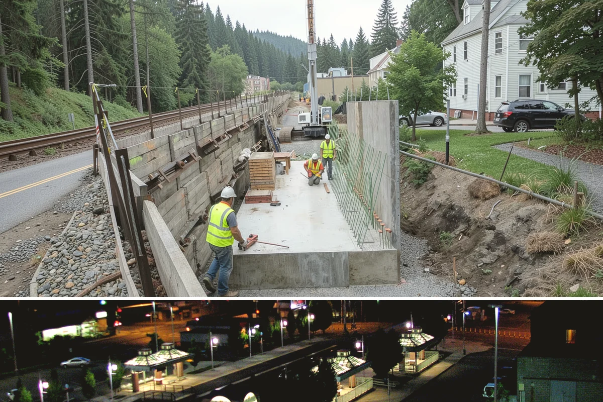 Bioswale Maintenance in Auburn, King County, WA - Major vegetation work is best done in late spring and summer, while inspections continue through the wet season to catch flow...
