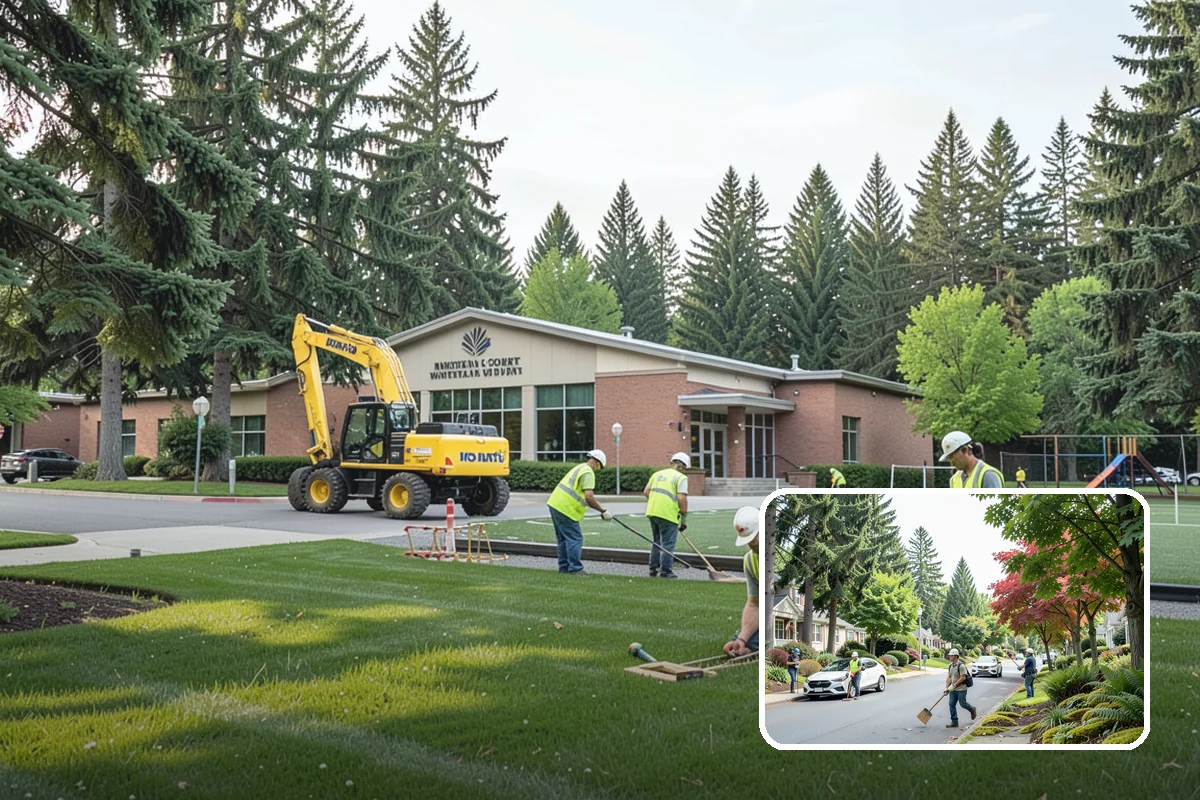 Bioswale Maintenance in Beaux Arts Village, King County, WA - Sustained pollutant-removal performance of the facility