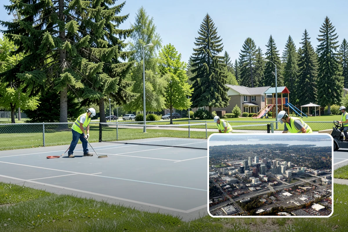 Bioswale Maintenance in Bellevue, King County, WA - Sustained pollutant-removal performance of the facility