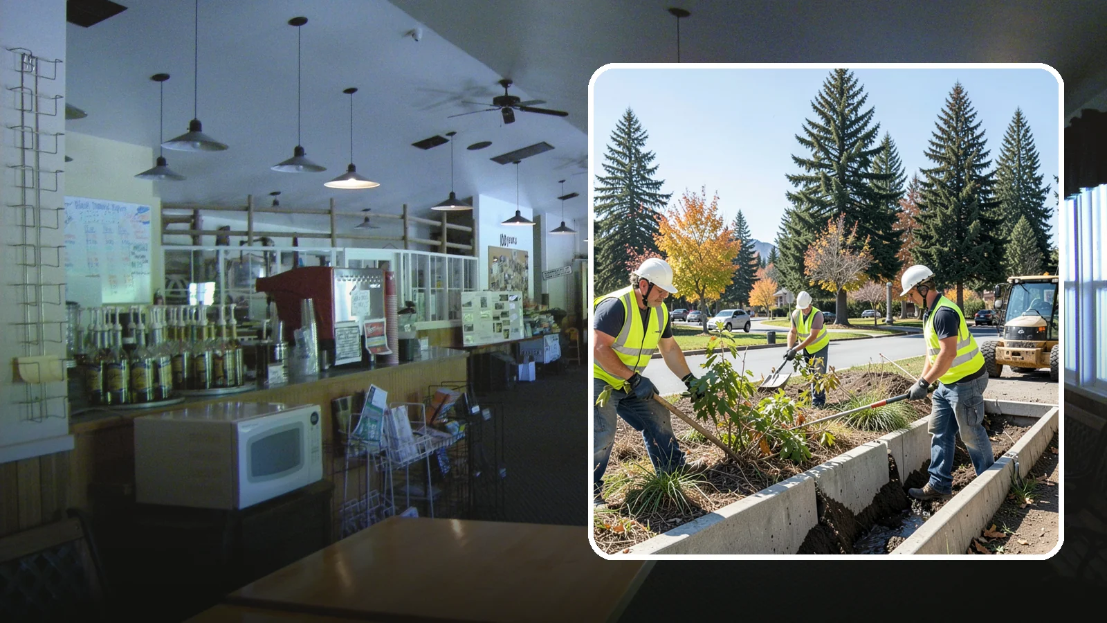 Bioswale Maintenance in Black Diamond, King County, WA - Vegetation and sediment management that keeps bioswales treating runoff as designed.