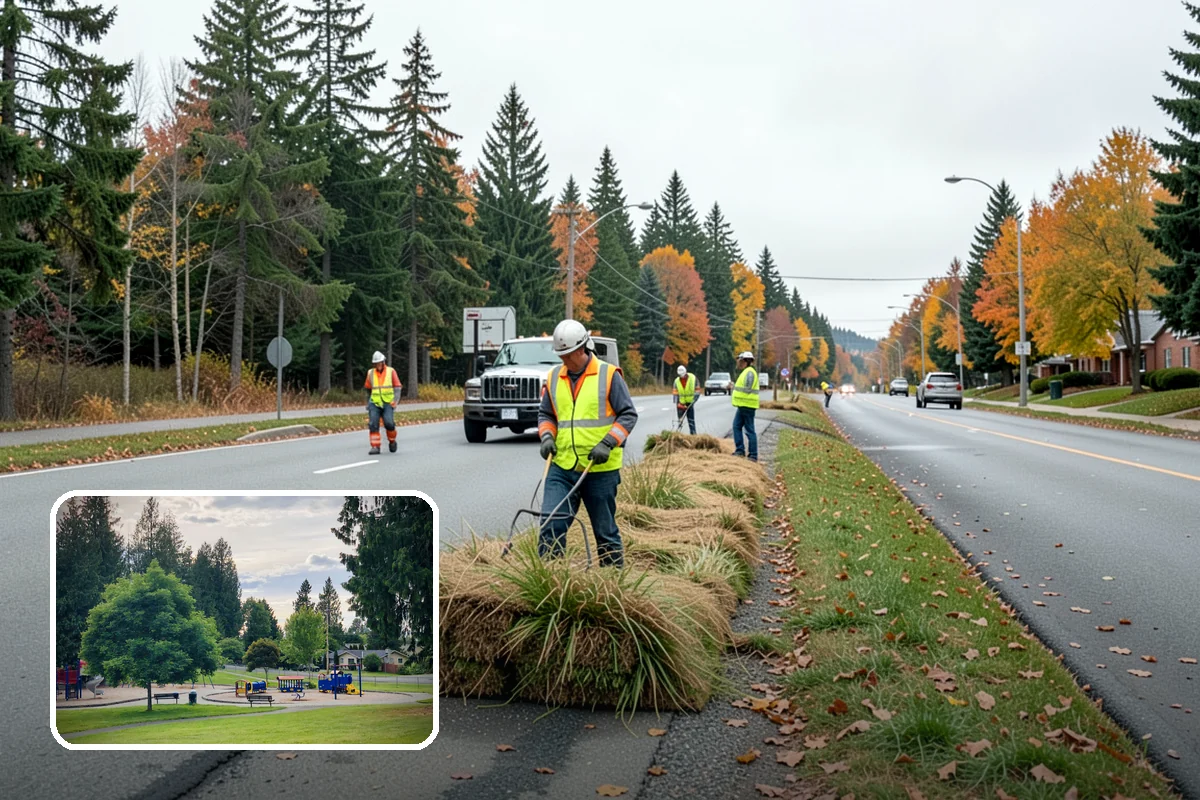 Bioswale Maintenance in Bonney Lake, Pierce County, WA - Sustained pollutant-removal performance of the facility