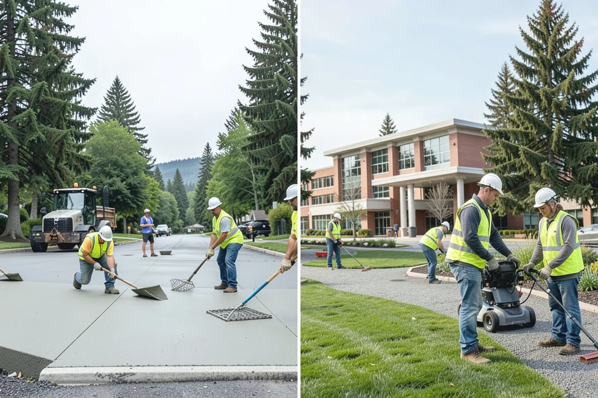 Bioswale Maintenance in Bonney Lake, Pierce County, WA - Inspect vegetation health, sediment, and flow paths