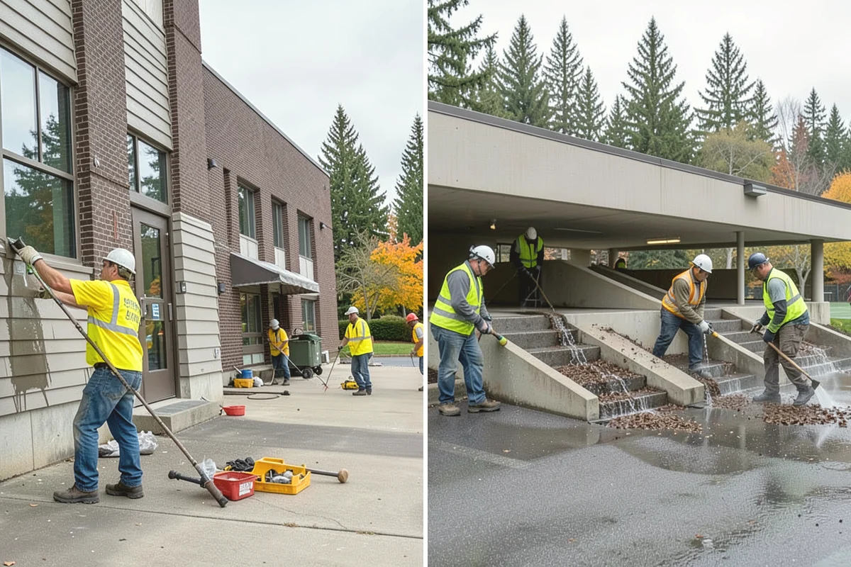 Bioswale Maintenance in Burlington, Skagit County, WA - Inspect vegetation health, sediment, and flow paths