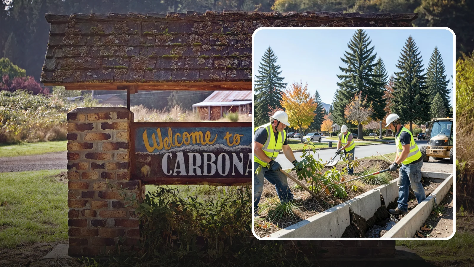 Bioswale Maintenance in Carbonado, Pierce County, WA - Vegetation and sediment management that keeps bioswales treating runoff as designed.