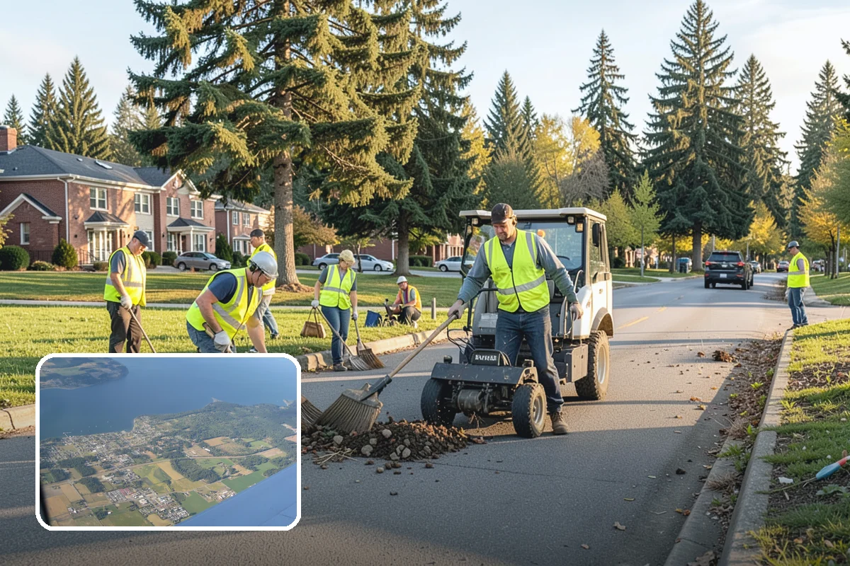 Bioswale Maintenance in Coupeville, Island County, WA - Sustained pollutant-removal performance of the facility