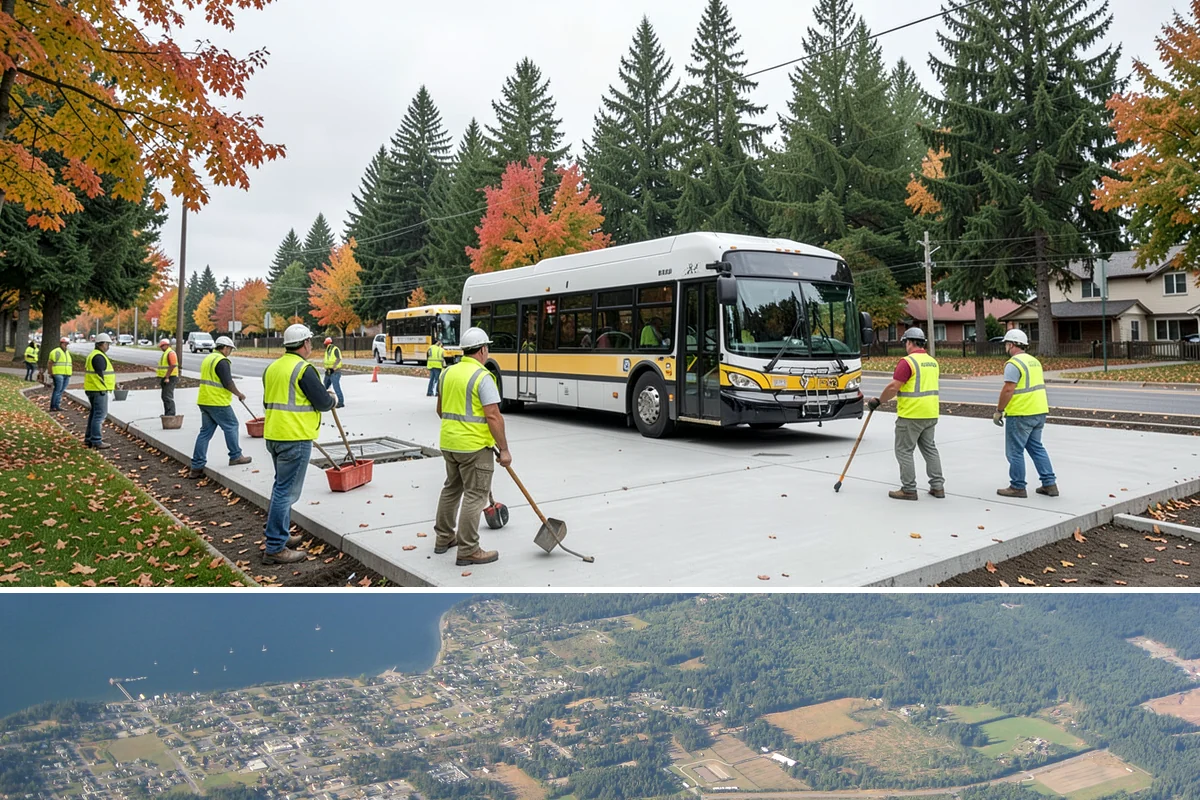 Bioswale Maintenance in Coupeville, Island County, WA - Major vegetation work is best done in late spring and summer, while inspections continue through the wet season to catch flow...