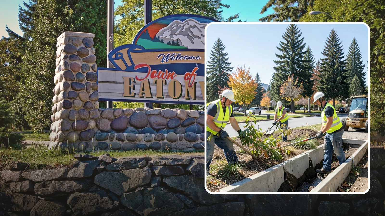 Bioswale Maintenance in Eatonville, Pierce County, WA - Vegetation and sediment management that keeps bioswales treating runoff as designed.
