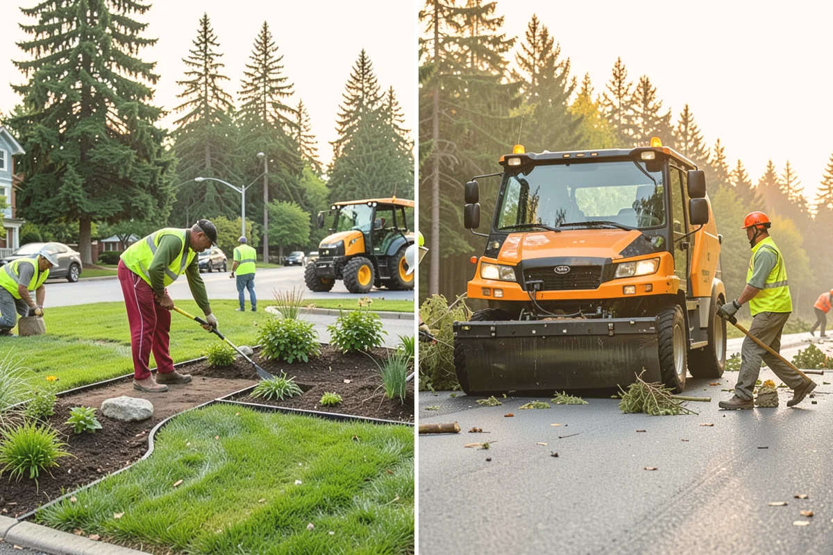 Bioswale Maintenance in Eatonville, Pierce County, WA - Inspect vegetation health, sediment, and flow paths
