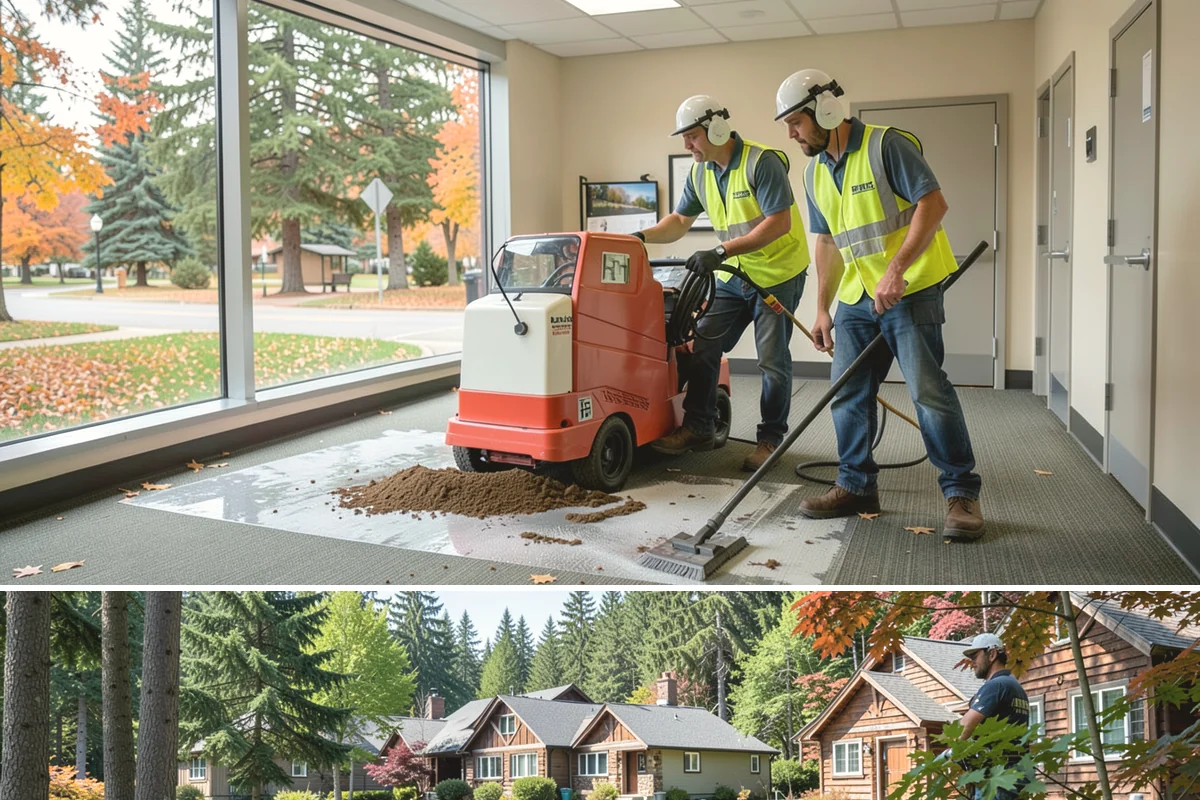 Bioswale Maintenance in Edgewood, Pierce County, WA - Major vegetation work is best done in late spring and summer, while inspections continue through the wet season to catch flow...