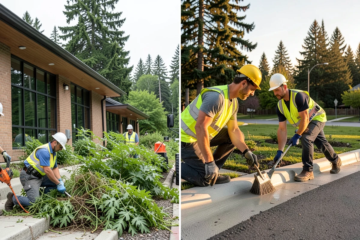 Bioswale Maintenance in Federal Way, King County, WA - Inspect vegetation health, sediment, and flow paths