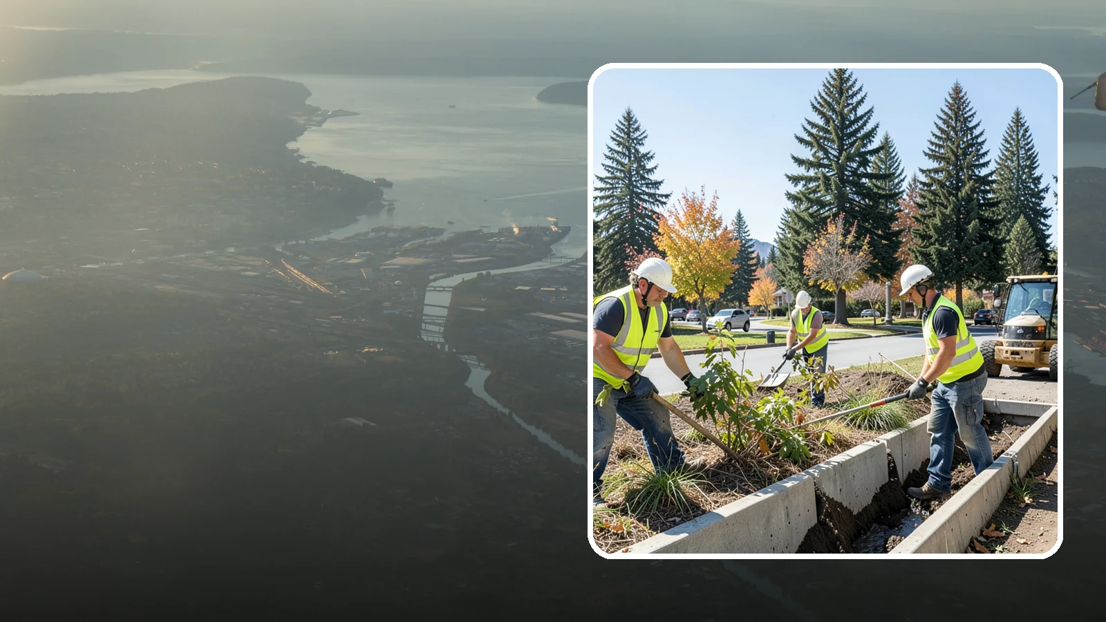 Bioswale Maintenance in Fife, Pierce County, WA - Vegetation and sediment management that keeps bioswales treating runoff as designed.