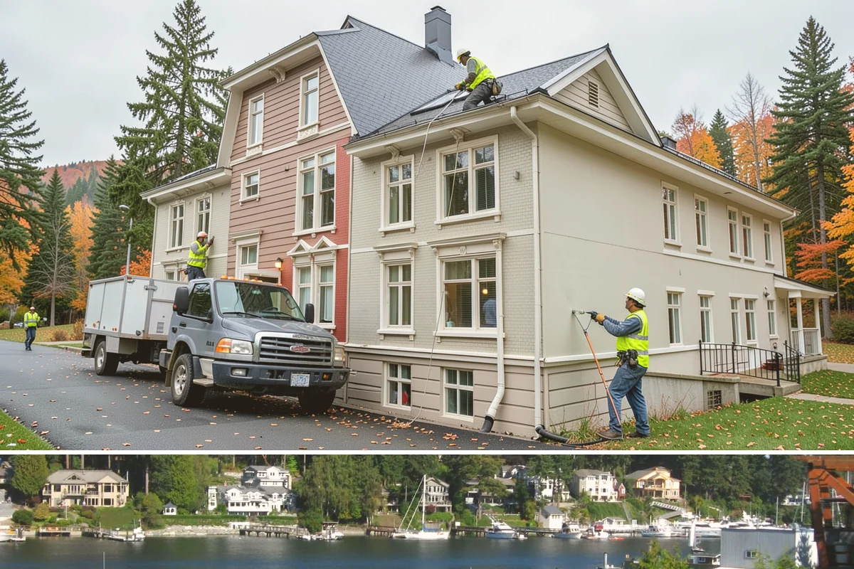 Bioswale Maintenance in Gig Harbor, Pierce County, WA - Major vegetation work is best done in late spring and summer, while inspections continue through the wet season to catch flow...