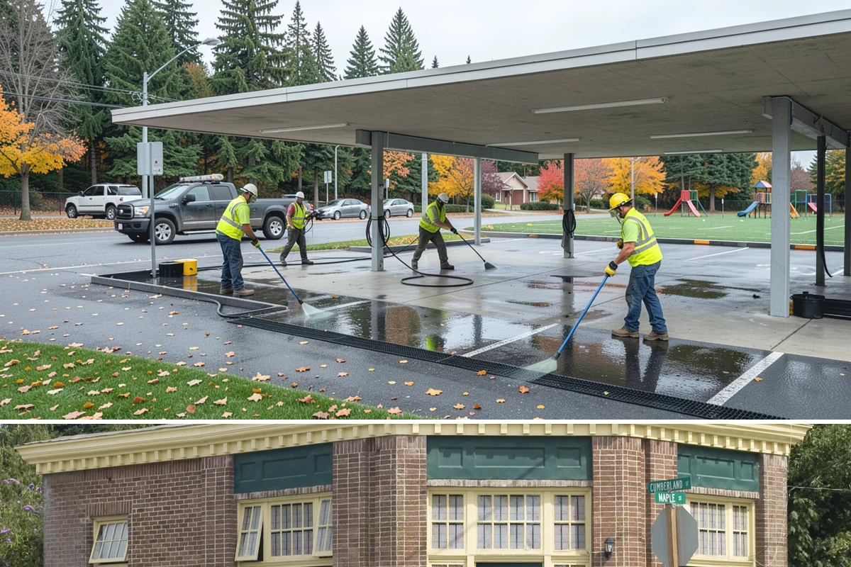 Bioswale Maintenance in Hamilton, Skagit County, WA - Major vegetation work is best done in late spring and summer, while inspections continue through the wet season to catch flow...