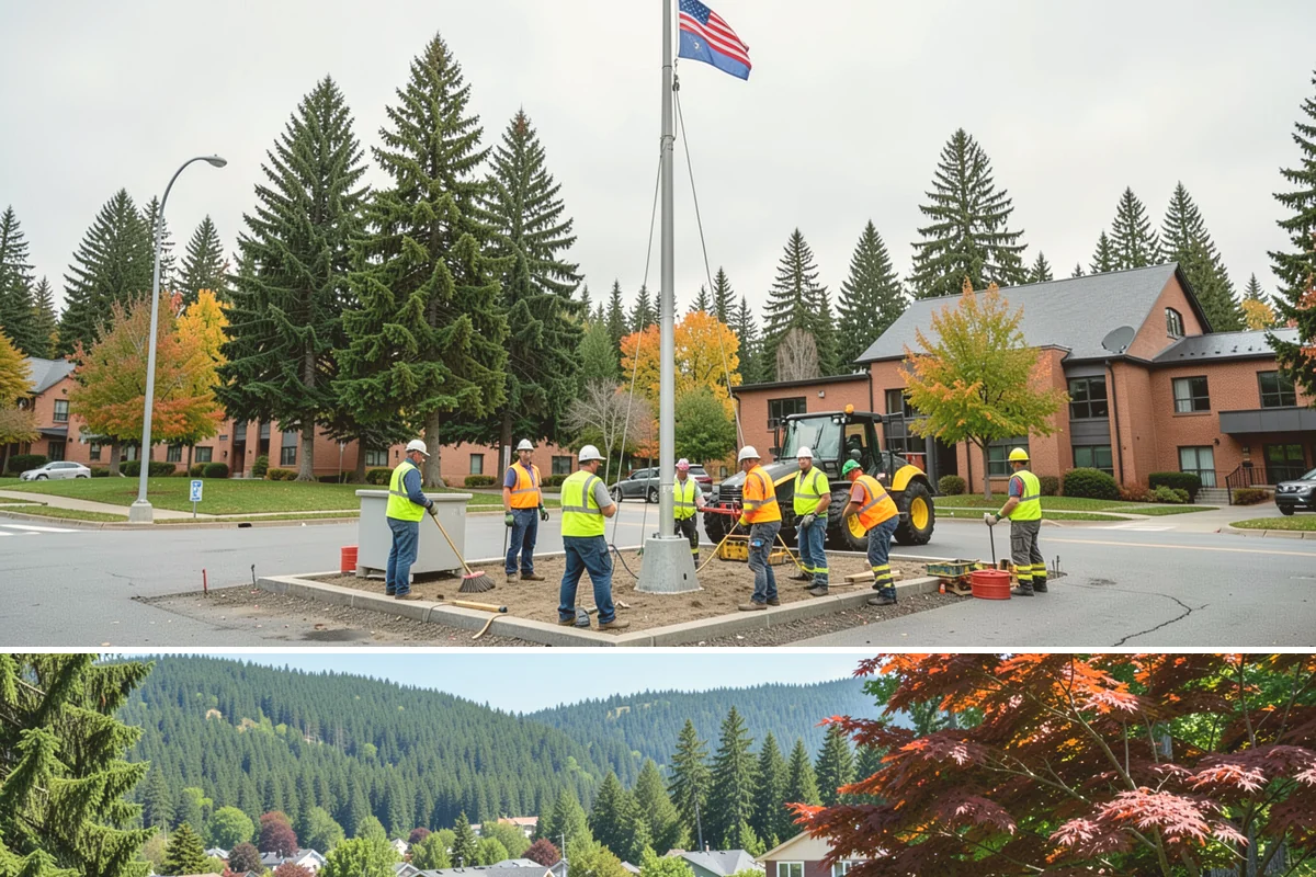 Bioswale Maintenance in Index, Snohomish County, WA - Major vegetation work is best done in late spring and summer, while inspections continue through the wet season to catch flow...