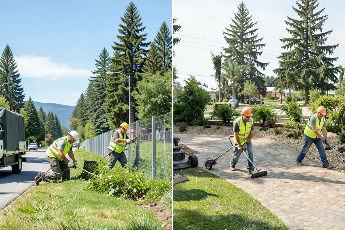 Bioswale Maintenance in Kenmore, King County, WA - Inspect vegetation health, sediment, and flow paths