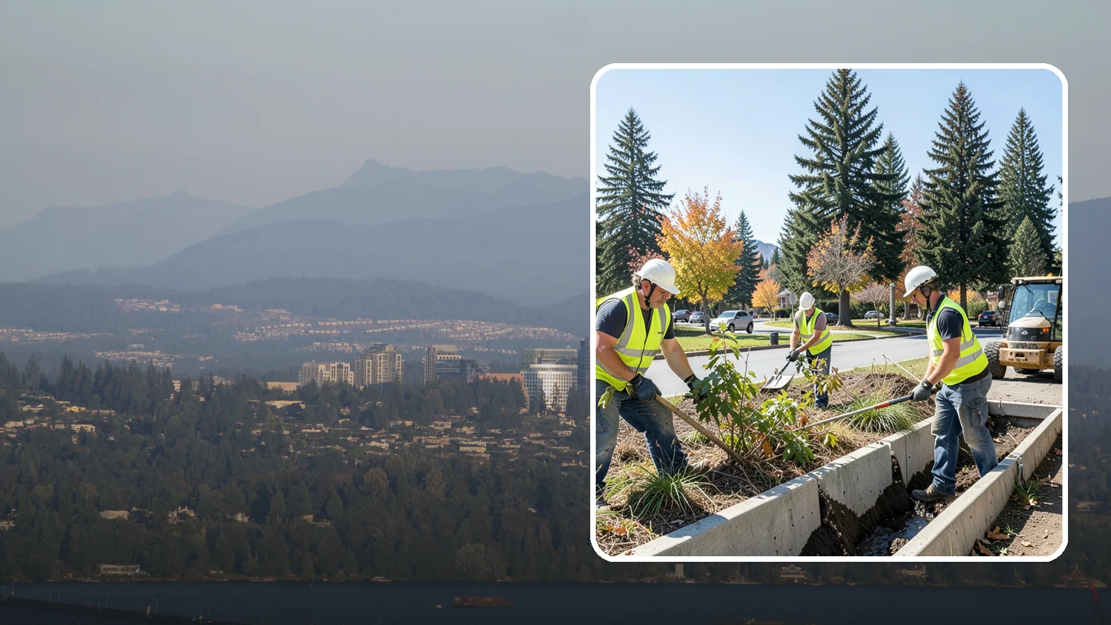 Bioswale Maintenance in Medina, King County, WA - Vegetation and sediment management that keeps bioswales treating runoff as designed.