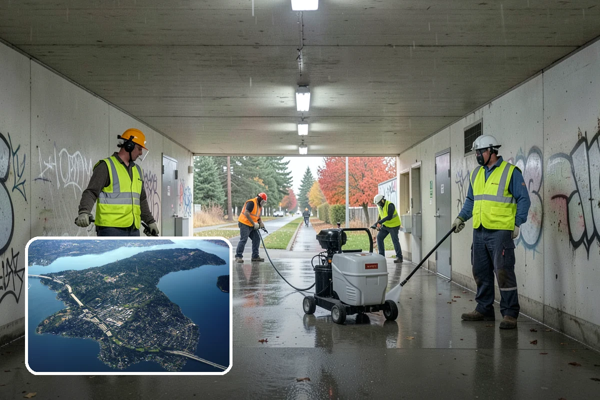 Bioswale Maintenance in Mercer Island, King County, WA - Sustained pollutant-removal performance of the facility
