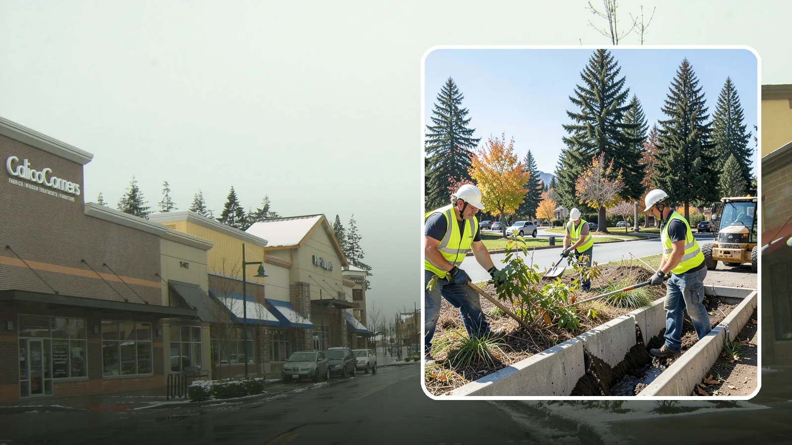 Bioswale Maintenance in Mill Creek, Snohomish County, WA - Vegetation and sediment management that keeps bioswales treating runoff as designed.