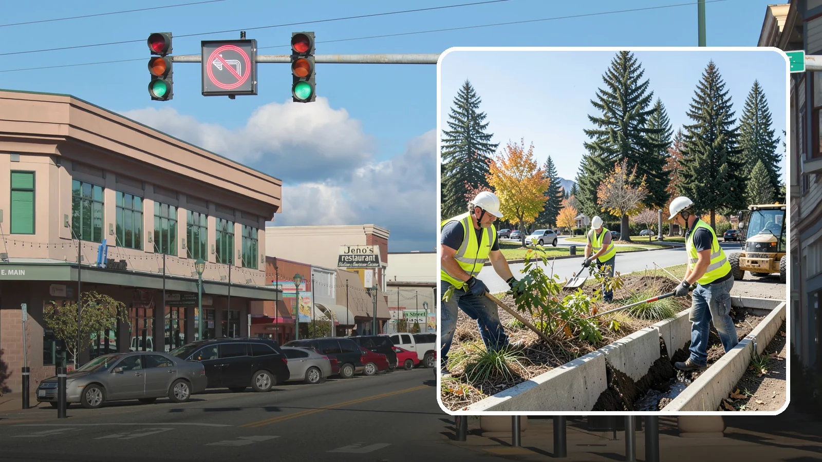 Bioswale Maintenance in Monroe, Snohomish County, WA - Vegetation and sediment management that keeps bioswales treating runoff as designed.