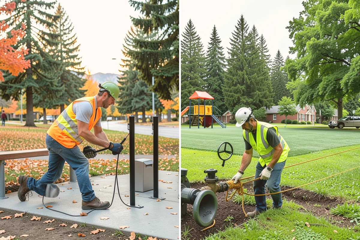 Bioswale Maintenance in Mount Vernon, Skagit County, WA - Inspect vegetation health, sediment, and flow paths