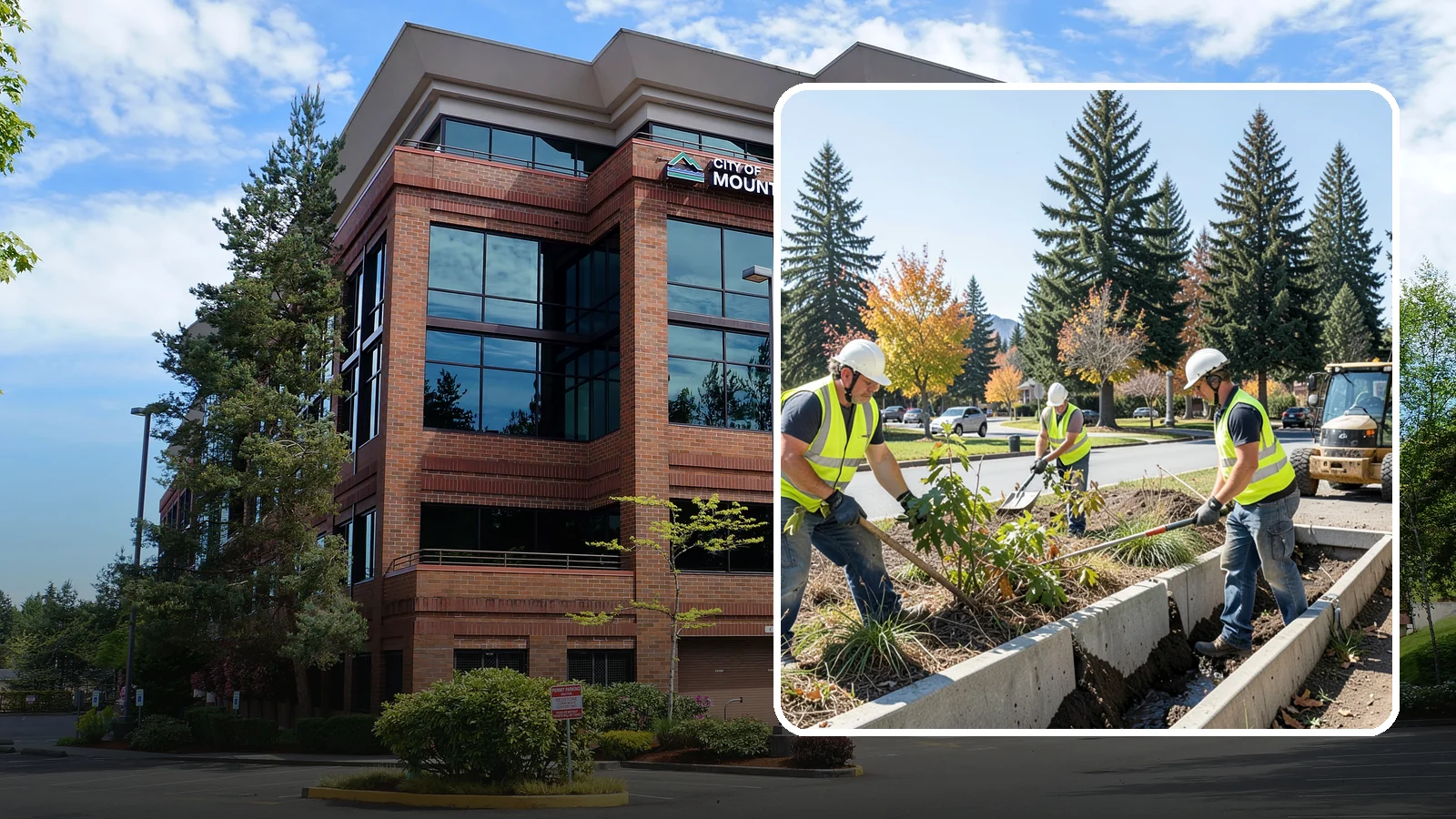 Bioswale Maintenance in Mountlake Terrace, Snohomish County, WA - Vegetation and sediment management that keeps bioswales treating runoff as designed.