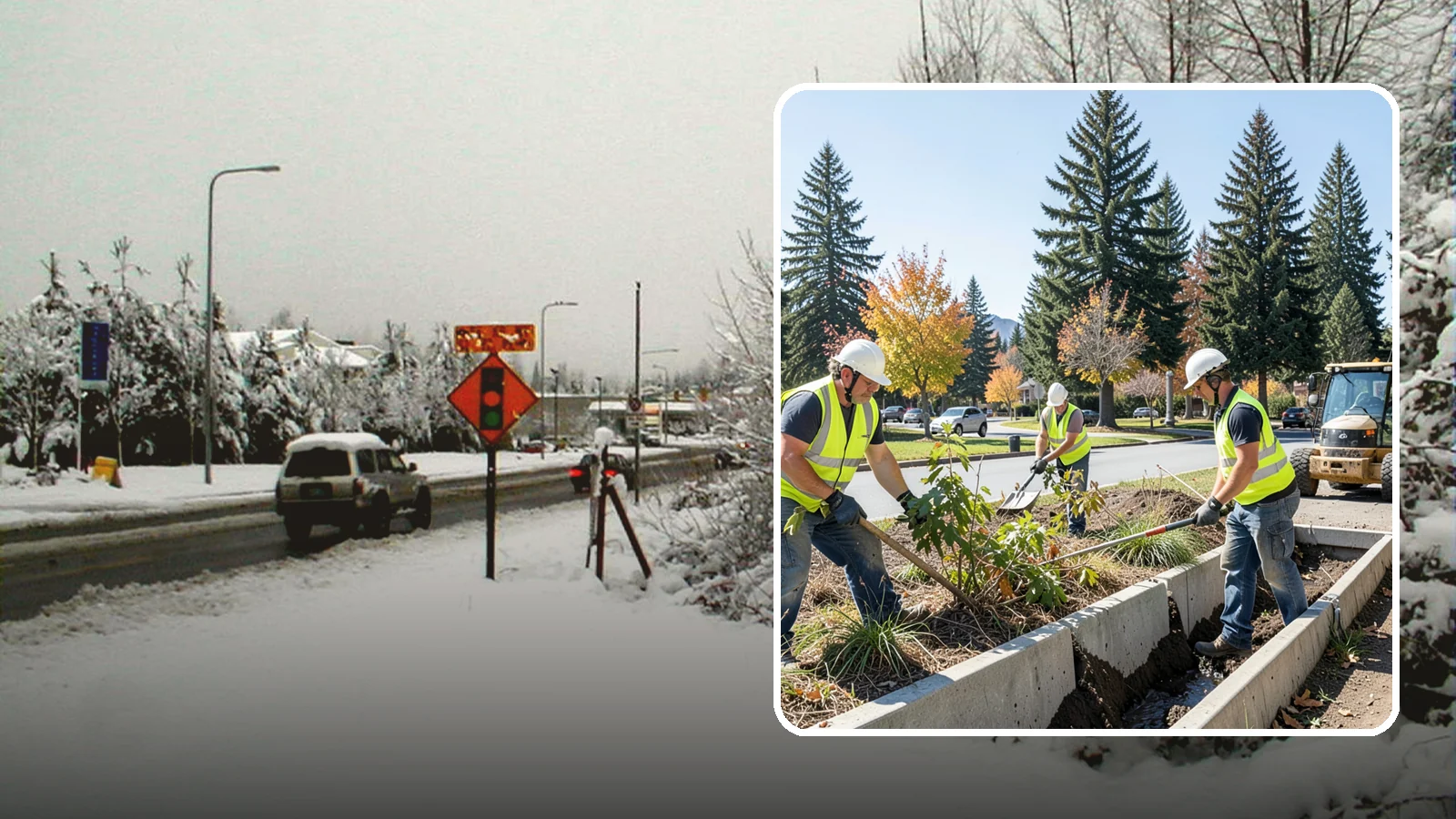 Bioswale Maintenance in Newcastle, King County, WA - Vegetation and sediment management that keeps bioswales treating runoff as designed.