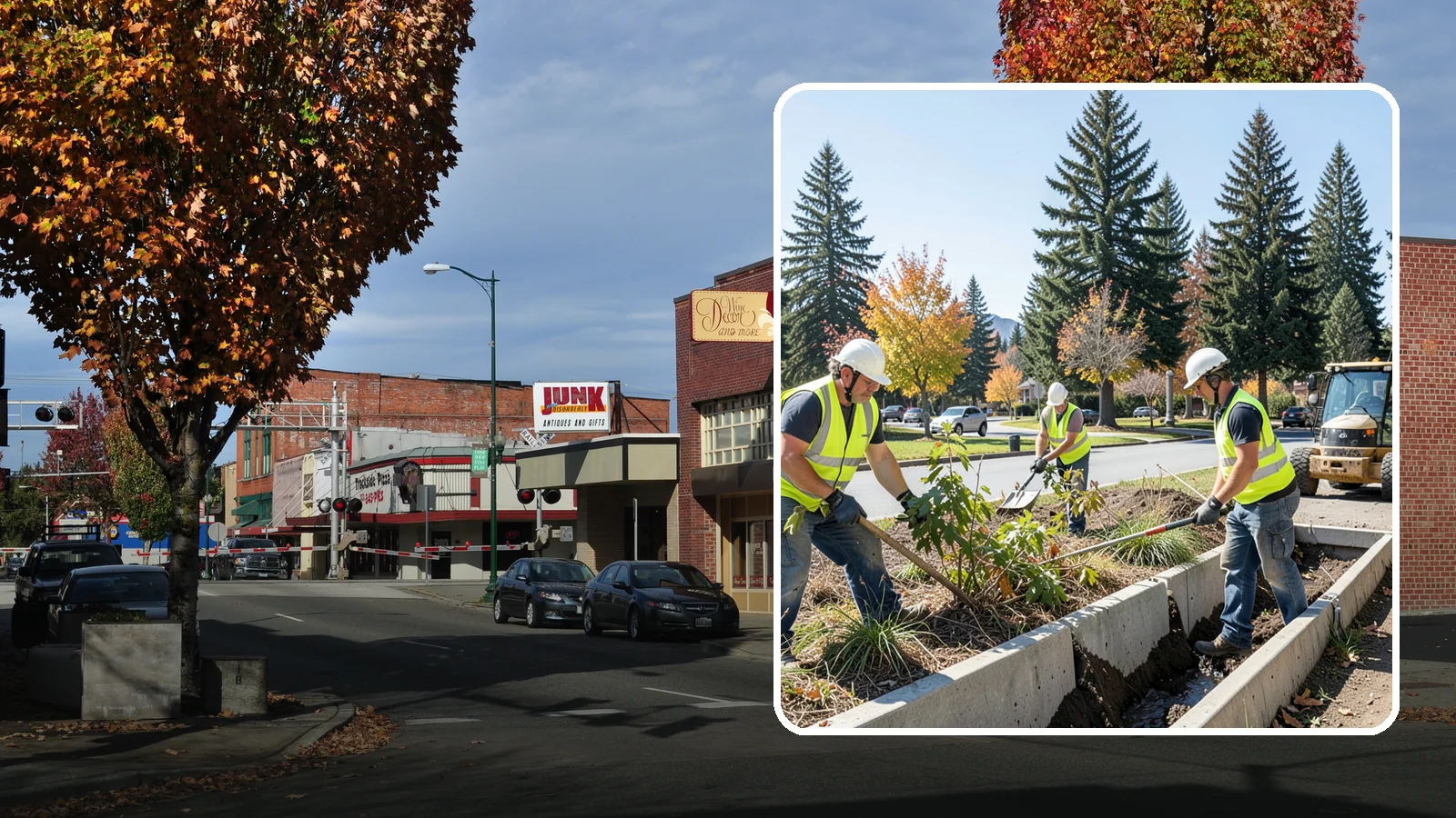 Bioswale Maintenance in Puyallup, Pierce County, WA - Vegetation and sediment management that keeps bioswales treating runoff as designed.