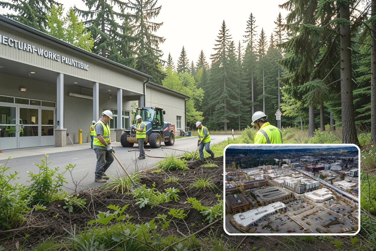 Bioswale Maintenance in Redmond, King County, WA - Sustained pollutant-removal performance of the facility
