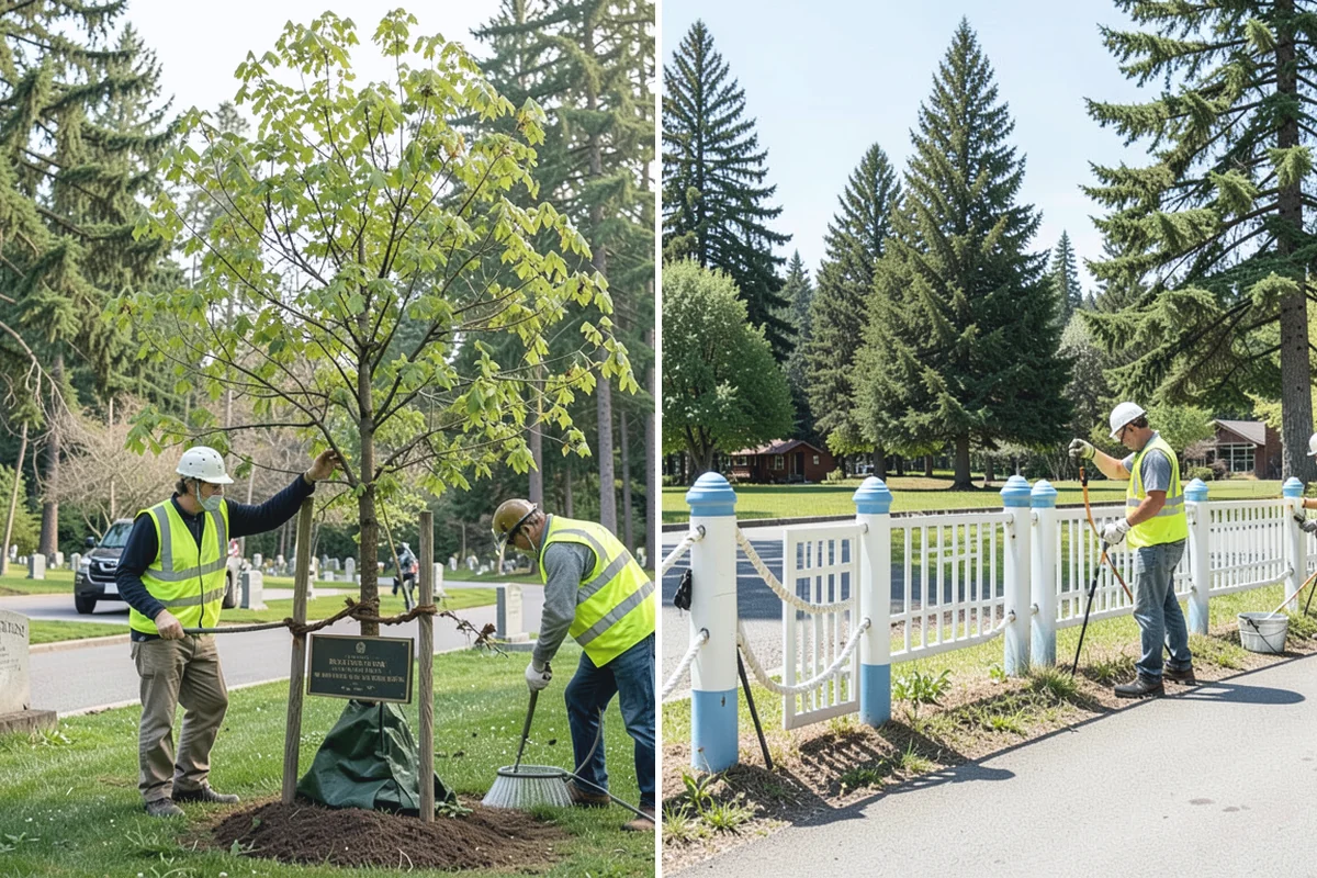 Bioswale Maintenance in Renton, King County, WA - Inspect vegetation health, sediment, and flow paths