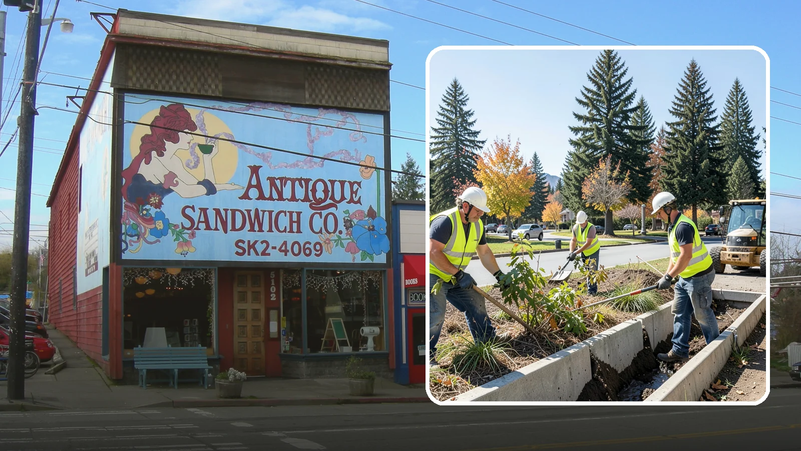 Bioswale Maintenance in Ruston, Pierce County, WA - Vegetation and sediment management that keeps bioswales treating runoff as designed.