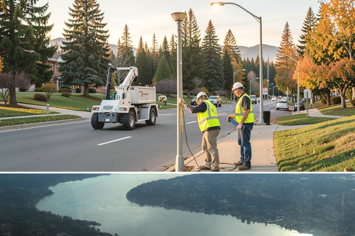 Bioswale Maintenance in Sammamish, King County, WA - Major vegetation work is best done in late spring and summer, while inspections continue through the wet season to catch flow...