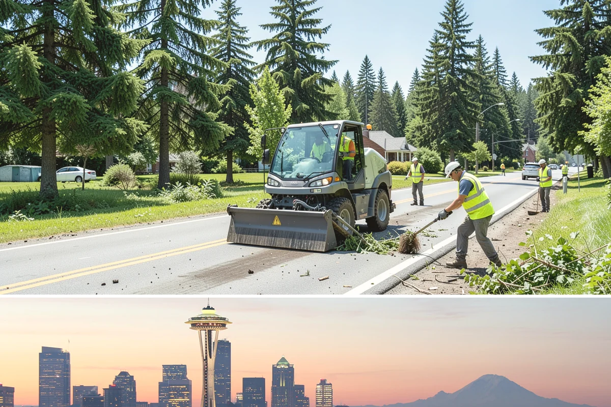 Bioswale Maintenance in Seattle, King County, WA - Major vegetation work is best done in late spring and summer, while inspections continue through the wet season to catch flow...