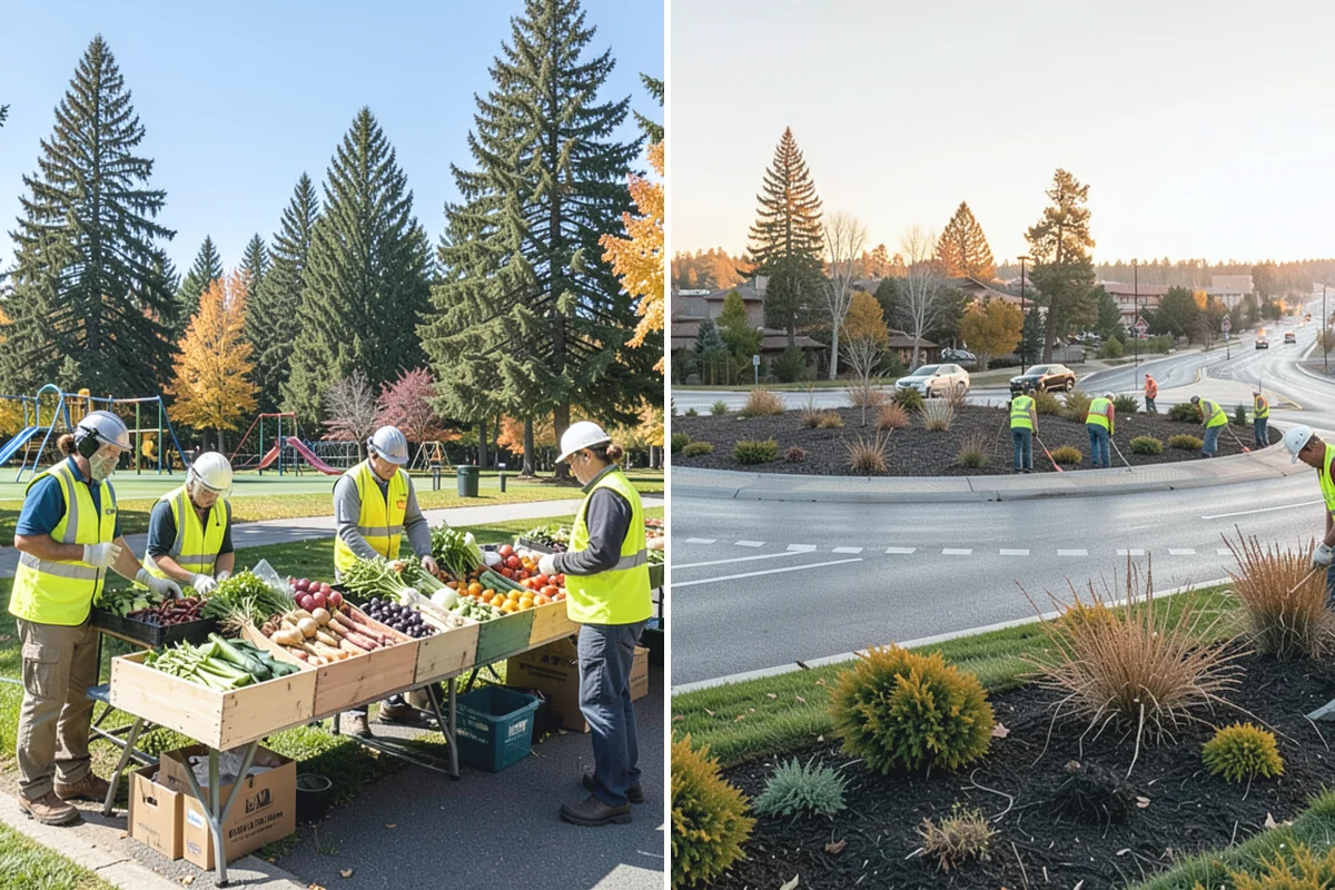 Bioswale Maintenance in Skykomish, King County, WA - Inspect vegetation health, sediment, and flow paths