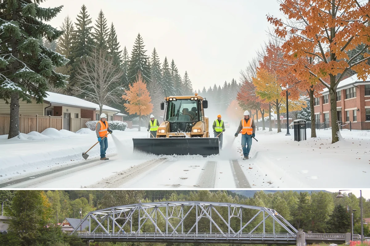 Bioswale Maintenance in Skykomish, King County, WA - Major vegetation work is best done in late spring and summer, while inspections continue through the wet season to catch flow...