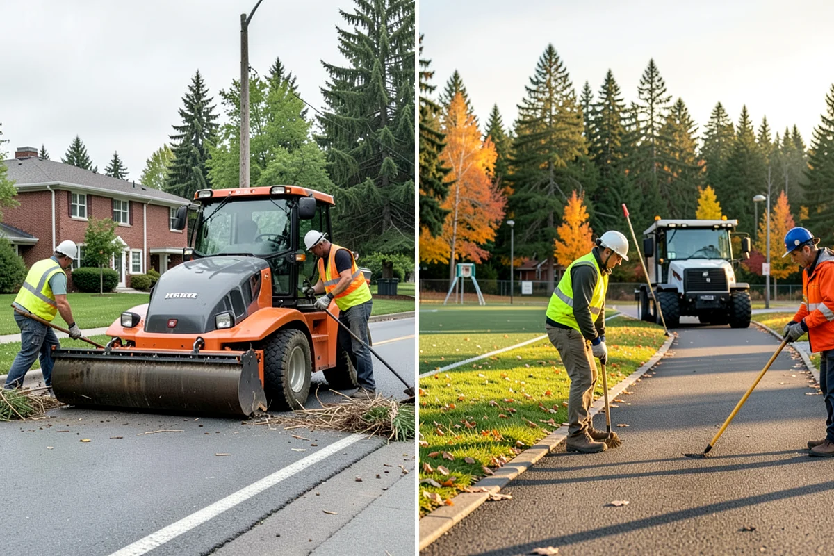Bioswale Maintenance in Snoqualmie, King County, WA - Inspect vegetation health, sediment, and flow paths