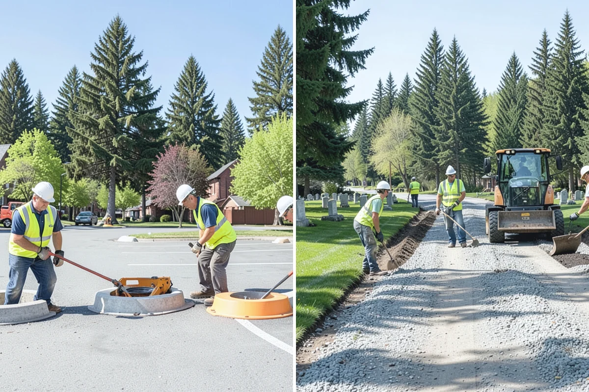 Bioswale Maintenance in South Prairie, Pierce County, WA - Inspect vegetation health, sediment, and flow paths