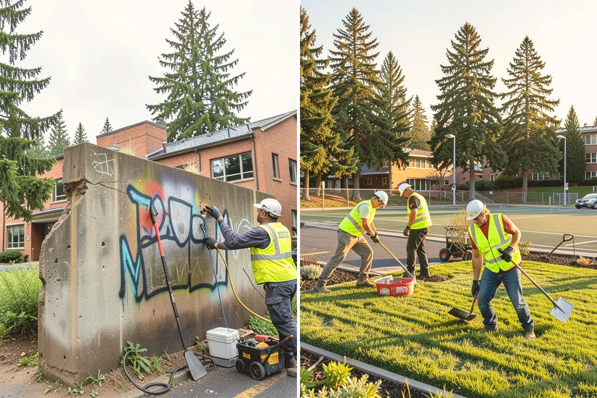 Bioswale Maintenance in Stanwood, Snohomish County, WA - Inspect vegetation health, sediment, and flow paths
