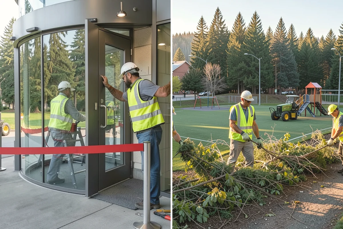 Bioswale Maintenance in Steilacoom, Pierce County, WA - Inspect vegetation health, sediment, and flow paths
