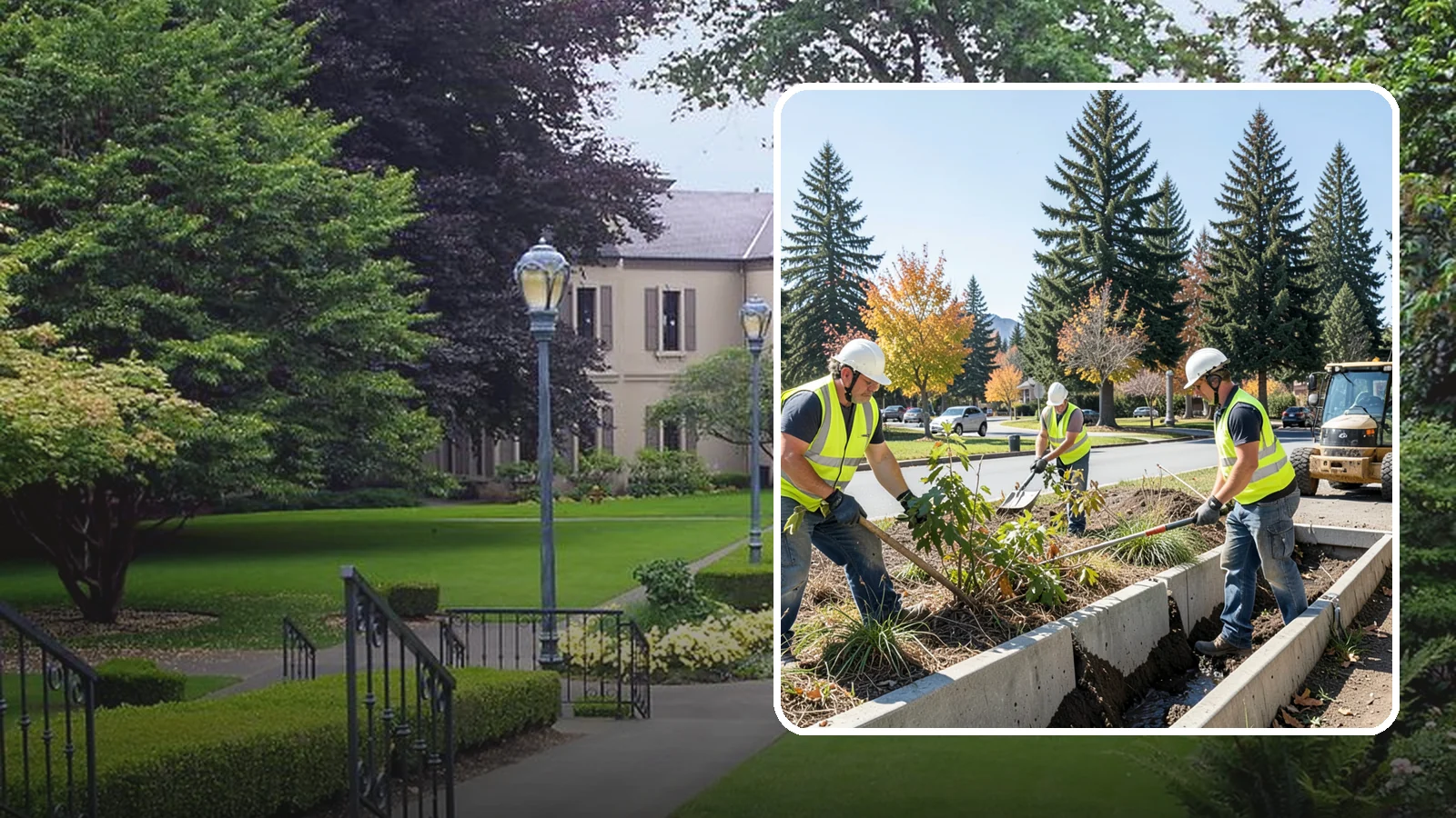 Bioswale Maintenance in Woodinville, King County, WA - Vegetation and sediment management that keeps bioswales treating runoff as designed.