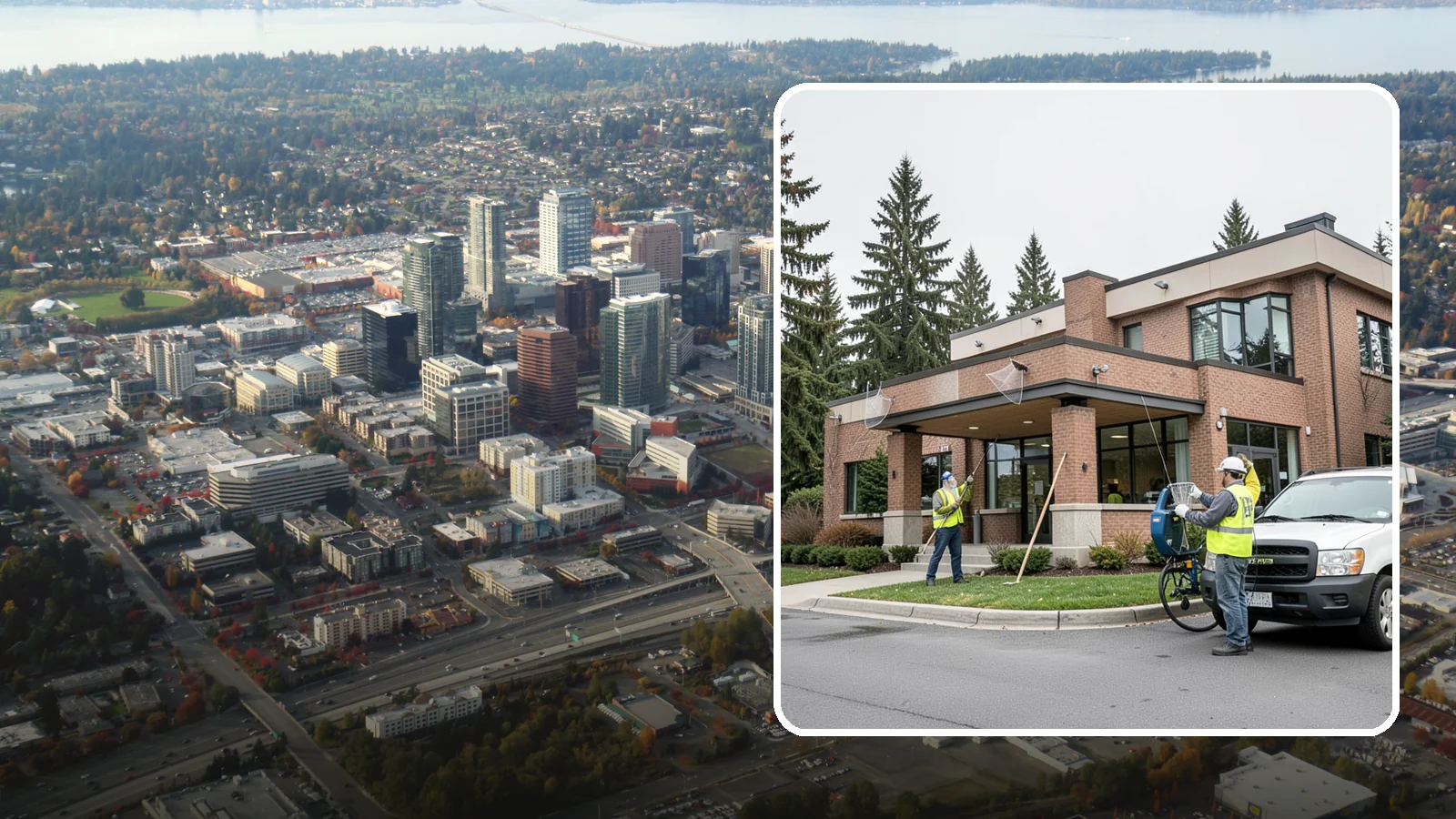 Bird Control & Deterrent in Bellevue, King County, WA - Bird control and deterrent installation that protects public buildings and structures from nuisance birds.