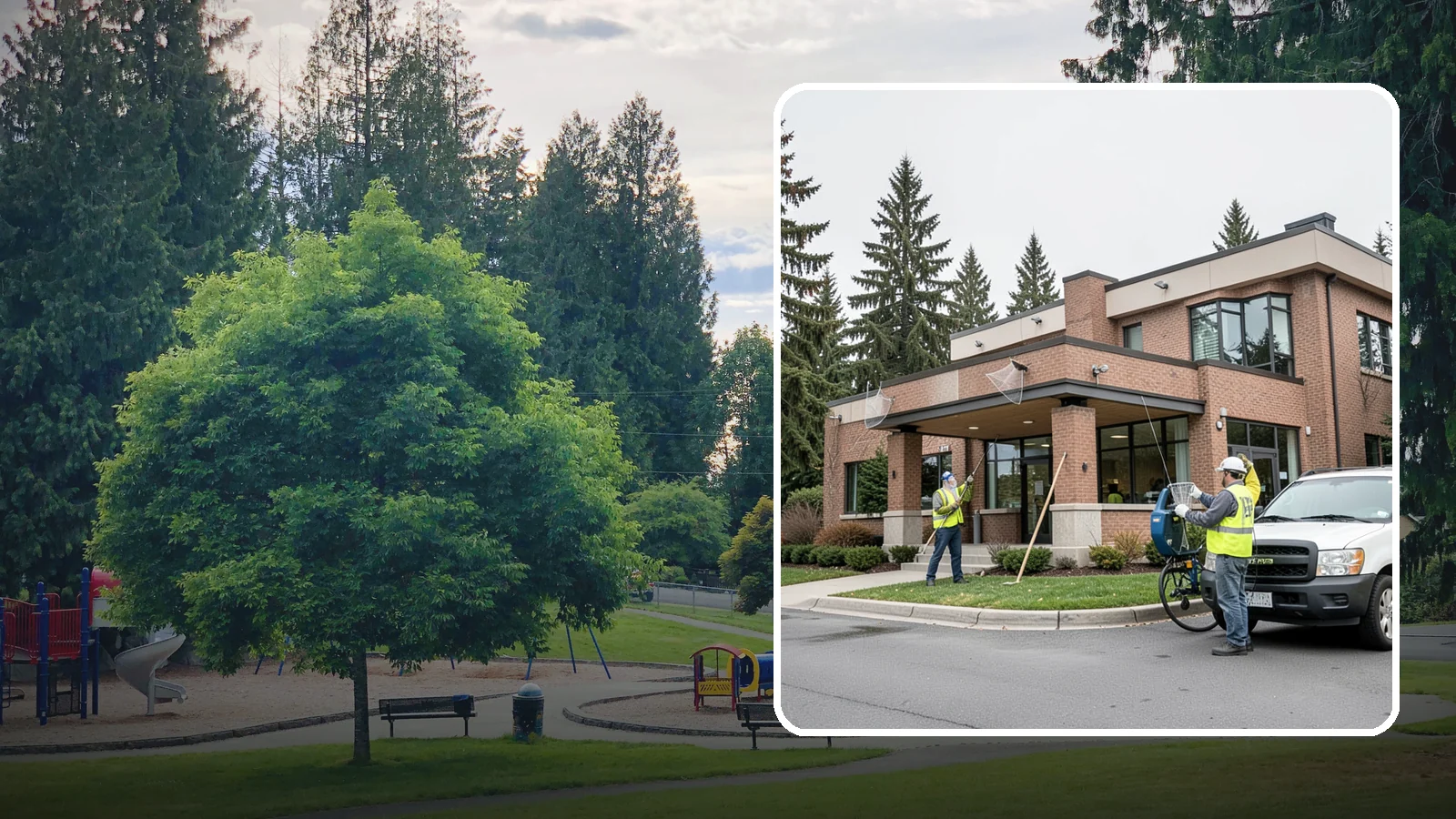 Bird Control & Deterrent in Bonney Lake, Pierce County, WA - Bird control and deterrent installation that protects public buildings and structures from nuisance birds.