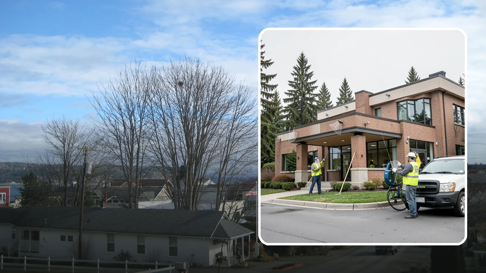 Bird Control & Deterrent in Langley, Island County, WA - Bird control and deterrent installation that protects public buildings and structures from nuisance birds.