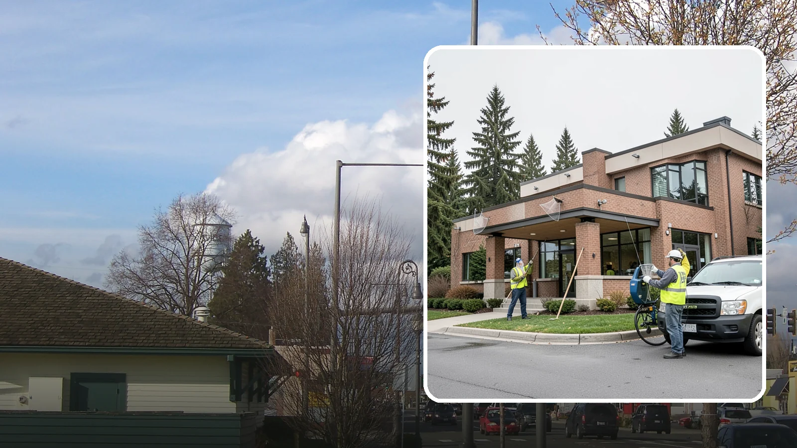 Bird Control & Deterrent in Marysville, Snohomish County, WA - Bird control and deterrent installation that protects public buildings and structures from nuisance birds.