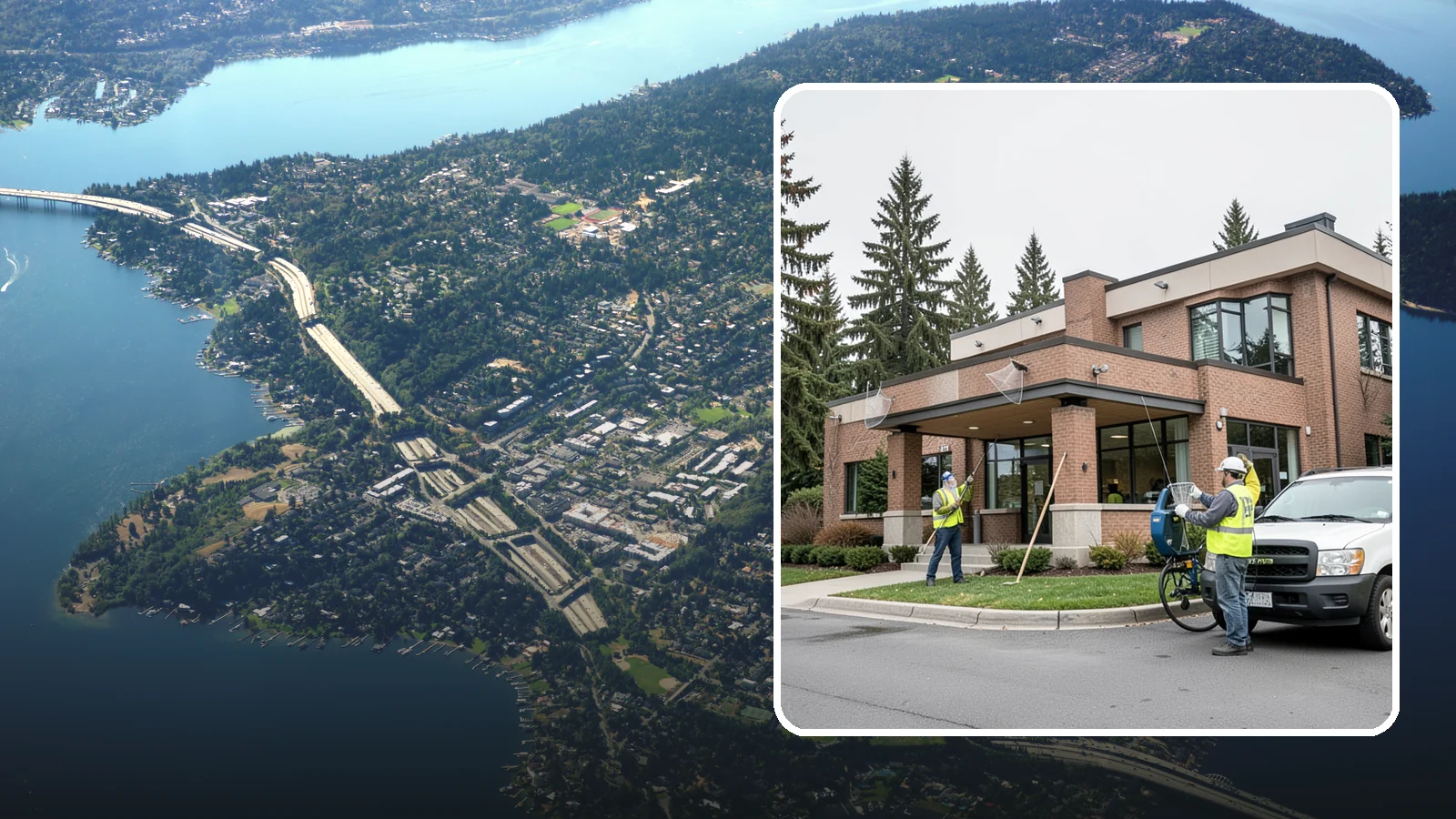 Bird Control & Deterrent in Mercer Island, King County, WA - Bird control and deterrent installation that protects public buildings and structures from nuisance birds.